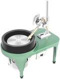 180W Gem Faceting Machine & Jade Polisher, 2800RPM Rock Polisher Flat Grinder Jewel Angle Polisher with 6" Disc & Manipulator for Jewelry, Gemstone, Crystal Polishing Engraving Drilling (110V)
