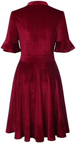 Women Summer Floral Ruffle Sleeve Wear to Work Church Wedding Guest Party Dresses
