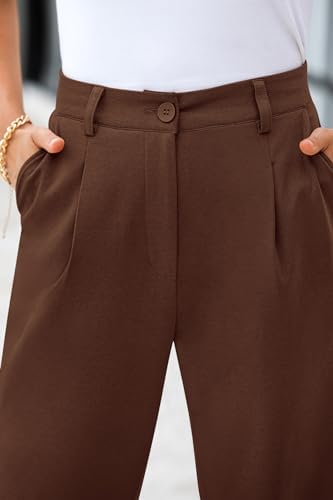 CFLONGE Womens Ankle Work Pants Trousers Casual Slacks