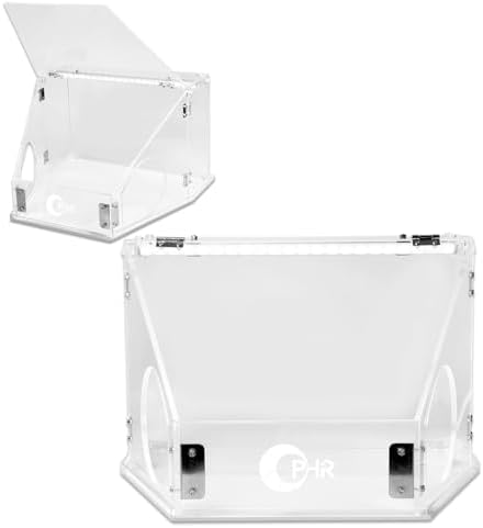 OPHIR Acrylic Polishing Dust Box with LED Light for Grinding &Craft Work