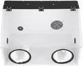 2 Holes Fully Enclosed Dust Box Electric Grinding Table Polisher Dust Box for Grinding Polishing Acrylic Dust Box with 5W Blower Fan, 22.8 x 14.37 x 14.37 Inch (6.7" Hole Diameter)