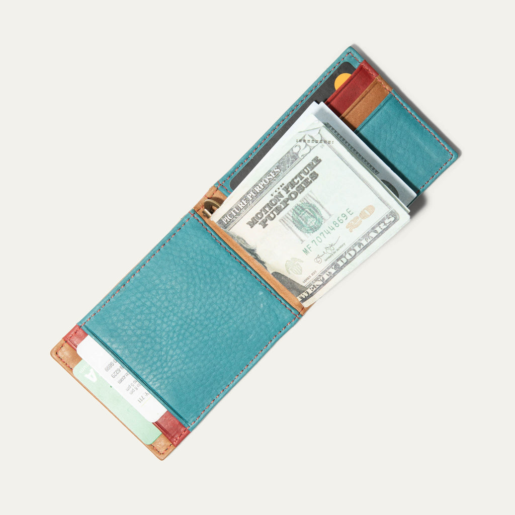 Mondrian Color-Block Slimfold Wallet