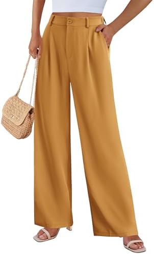 PRETTYGARDEN Women's Flowy Wide Leg Dress Pants