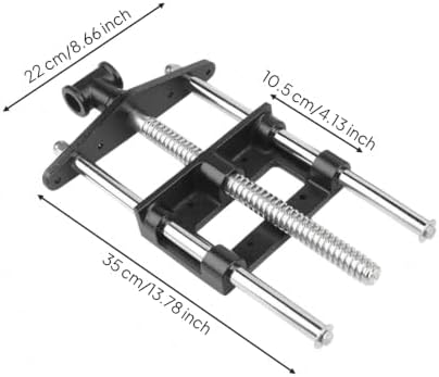 Baoblaze Workbench Clamping Device Carpentry Vise Bench Vise Clamp Steel Rod Central Threaded Bar Manual Tighten Handle Bench Mounted Suitable for home, Professional 7 Inch Woodworking Bench Vise