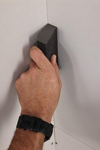ToolPro Dual-Grit Sanding Sponges 24-Pack - Fine and Medium Grit Washable Sanding Blocks for Drywall, Wood, and Paint Prep
