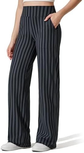 G4Free Yoga Pants for Women Wide Leg Pants with Pockets High Waisted