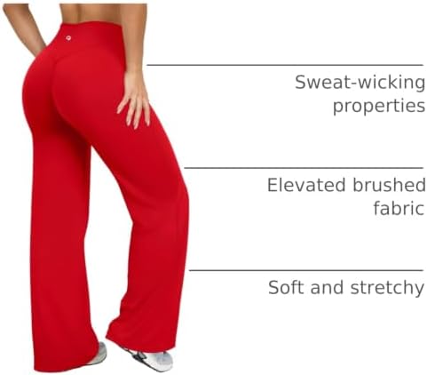 OQQ Yoga Pants Women Casual Soft Straight Leg Bottoms