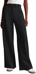 NIMIN Women Wide Leg Work Pants High Waisted Dress Trousers with Pockets