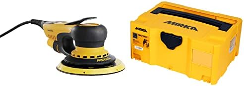 Mirka DEROS 625X CV - 6" Hook & Loop, 2.5mm Random Orbital Sander with Case - 110V Electric Power Tool for Woodworking, Drywall, Automotive Car & Wood Sanding - Professional Dust-Free Sander