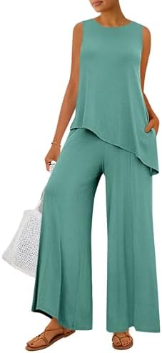 PRETTYGARDEN Women's Summer 2 Piece Matching Lounge Sets