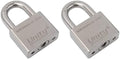 Unity Marine Padlock Keyed Alike 100% Stainless Steel Weatherproof for Sea, Boat, Port, Gate, Anti-Pick (2, 50mm)