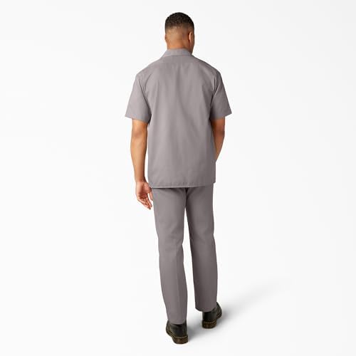 Dickies Men’s Short Sleeve Work Shirt – Durable Twill Button Down Shirts for Men, Lightweight Uniform for Daily Wear