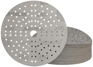 Mirka Sandpaper Iridium 6 Inch Hook and Loop Grit 240 50 pcs