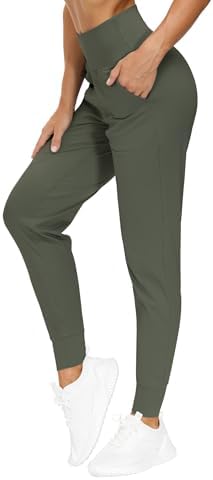 THE GYM PEOPLE Women's Workout Joggers Pants Lightweight Lounge Leggings