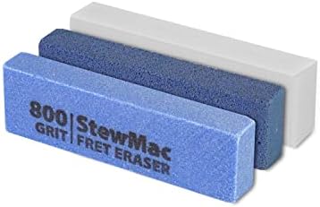 StewMac Fret Erasers, Set of 3 Abrasive Blocks, Guitar Fret Tools