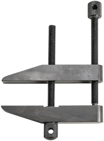 Starrett Toolmakers Parallel Clamp - Ideal for Holding Work in Tapping and Drilling - 3-1/2" Capacity, 2-1/4" Throat Depth, Hardened Steel, Nice Finish - 161E