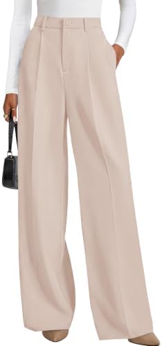 PRETTYGARDEN Women's Flowy Wide Leg Dress Pants