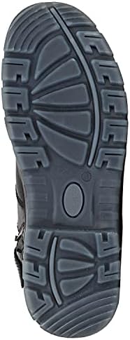 ROCKROOSTER Work Boots for Men,7 inch,Steel Toe,Side Zipper, Oiled Leather Shoes,Static Control,Breathable,Quick Dry(AK232Z-245Z)