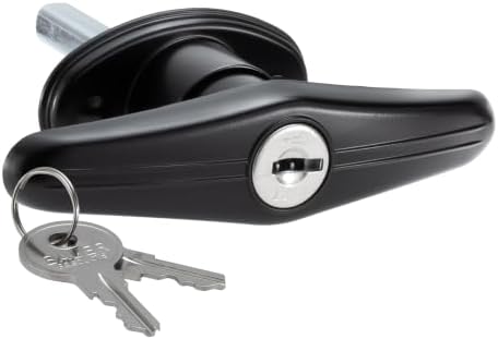 RecPro Truck Cap Lock T-311 Topper Window T Handle for LEER A.R.E. Bauer K127 Key | Tonneau Cap Cover Lock T-311 T-Handle for LEER Century Bauer K127 Cylinder Key (1 Pack)