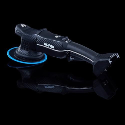 RUPES HLR21 BigFoot iBrid Random Orbital Cordless Polisher Tool with Dual Battery Charger & 2 Rechargeable Batteries