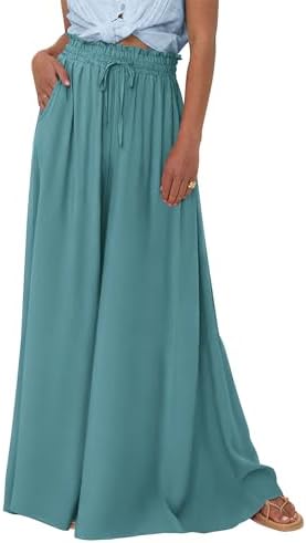 BTFBM Wide Leg Flowy Palazzo Pants for Women