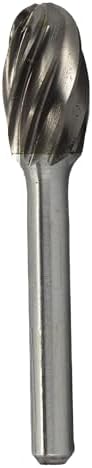 Drill America DULSE5NF SE5NF 1/2" X 7/8" Oval Carbide Burr 1/4" Shank - Aluminum, DUL Series