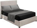 Nestl Queen Sheets Set - 4 Piece Queen Bed Sheets, Extra Soft, Double Brushed Bedding for Queen Size, 2 Tone Black/Grey Set, Black Fitted Sheet, Grey Flat Sheet, Grey Pillow Case