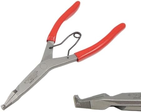 Wilde Lock Ring Plier Set 3pc Straight Right Angle and Thin Bent Curved 9" Length Made In USA G409.NP, G408.NP, and G407.NP Pliers