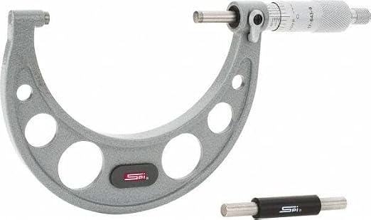 SPI 17-643-8 Calibrated Mechanical Outside Micrometer: 3" to 4 inch Range