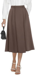 Casly Lamiit A-Line Midi Skirts for Women Business Skirt