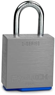 PACLOCK's 1-Series Padlock, UCS, 1/4" Diameter Hard. Stainless Steel Shackle, 1-3/16" Tall, High Performance 6-Pin Cylinder, One Lock Keyed to a Number U-Pick! w/ 2 Keys, Silver