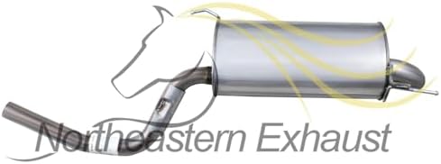 Northeastern Exhaust | Stainless Steel Intermediate Pipe, Center Muffler, Rear Muffler Assembly Compatible for 2006-2008 Honda Ridgeline 3.5L | Free Gasket and Clamps Included