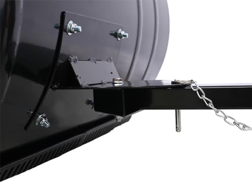 Campfun Snow Shovel with Wheels, 29" Heavy Duty Snow Pusher, Cushioned Adjustable Angle Handle Snow Removal Tool, Snow Plow with Anti-Skid Rubber Wheels for Driveway, Yard, Patio Snow Removal, Black
