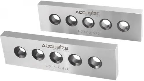 Accusize Industrial Tools 3/16" & 1/22" Thickness Precision Machinist's Parallel Sets, 4 Pairs, EG02-0409