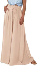 BTFBM Wide Leg Flowy Palazzo Pants for Women