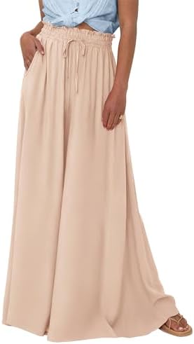 BTFBM Wide Leg Flowy Palazzo Pants for Women