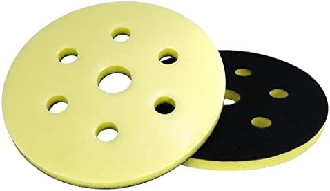 Eagle Micro-Hook Interface Pad for 6 inch Sanding Discs, Soft, Hook & Loop, 7 Holes, 971-0039, 2 Pads