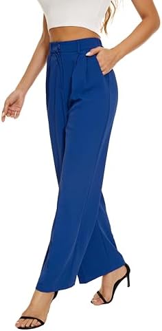 FUNYYZO Wide Leg Dress Pants for Women Work Slacks Business Casual Outfits
