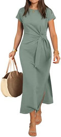 ANRABESS Womens Summer Wrinkle-Free Maxi Dress