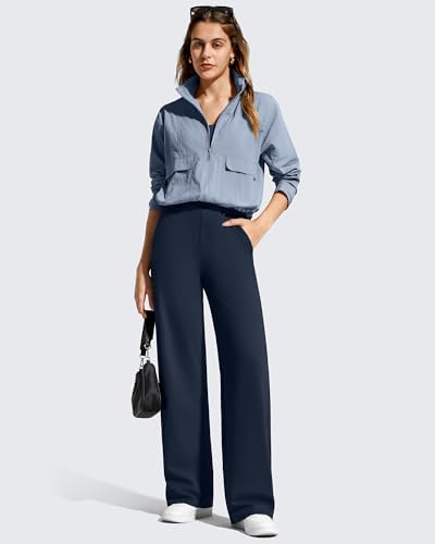 G4Free EverGoing Women's Wide Leg Dress Pants with Pockets Belt Loops