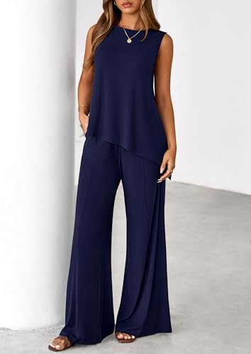 PRETTYGARDEN Women's Summer 2 Piece Matching Lounge Sets