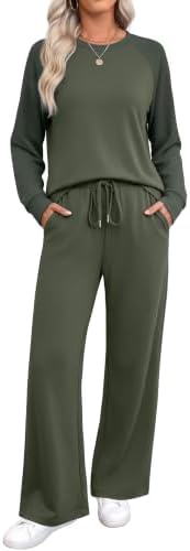 WIHOLL Lounge Sets for Women 2 Piece Fall Outfits 2026 Fashion S-2XL