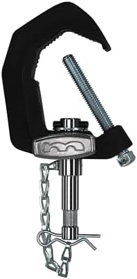 Matthews Pipe Clamps – Secure Long-Term Rigging for Lighting & Grip Gear – Steel Pipe Mounts with Safety Chain and Cotter Pin – Baby Pin or Junior Receiver (5/8" Baby Pin)