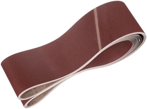 HARFINGTON 6 x 89 Inch Sanding Belts, 10 Pcs 150 Grits Aluminum Oxide