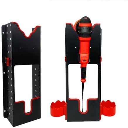 Shkalacar Polisher Holder Wall Mount, Multifunctional Polishing/Grinding Machine Wall Mount Storage Rack for Car Repairs Store & Garage Accessories