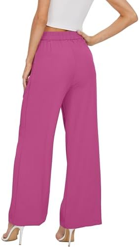 FUNYYZO Wide Leg Dress Pants for Women Work Slacks Business Casual Outfits