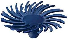 Dedeco Sunburst Radial Bristle Discs - 1/2” (12mm) Dia, Snap On, TC Bristles - Cleaning Buffer Polisher Rotary Tool Accessories, Fine 400 Grit, Blue Aluminum Oxide - 30 Piece Per Pack