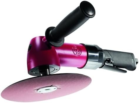 Chicago Pneumatic CP7269S - 7 Inch (178 mm) Air Angle Polisher, 0.71 HP / 530 W - 5000 RPM, Red