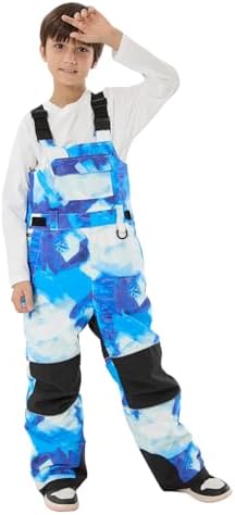 GSOU SNOW Kids Snow Bibs Boys Girls Ski Snowboard Pants (3-16Years)