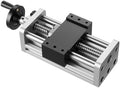 VEVOR Linear Stage Actuator, 100 mm Effective Stroke, Ball Screw CNC Linear Motion Guide Rail, Double Optical Axis, C7 High-Precision, Bearing Slide Block, Manual Handwheel, for CNC Router X Y Z Axis